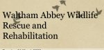 Waltham Abbey Wildlife Rescue and Rehabilitation